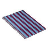 Aston Villa stripes football club kleuren premier  Notitieboek (Rechterzijde)