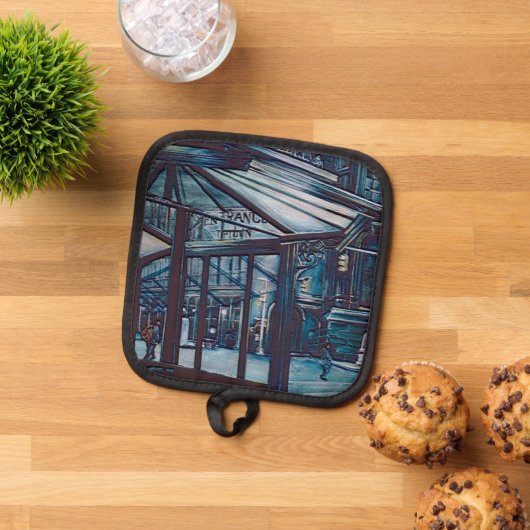 Astor Place Aborigines, NYC Pannenlap (Top down)