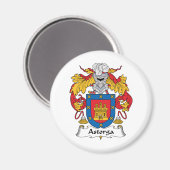 Astorga Family Crest Magneet (Voorkant / Achterkant)