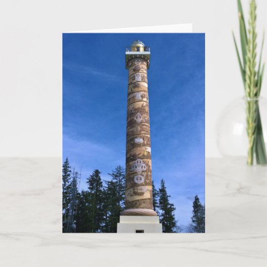 Astoria Column, Oregon Kaart (Voorkant)