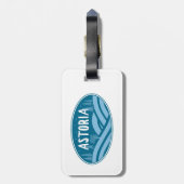 Astoria Oregon Buiten Bagagelabel (Achterkant verticaal)