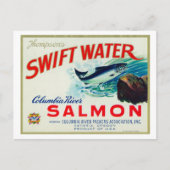 Astoria, Oregon - Thompson's Swift Water Salmon Briefkaart (Voorkant)