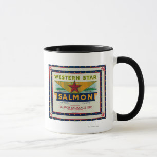 Astoria, Oregon - Western Star Salmon Hoesje Label Mok