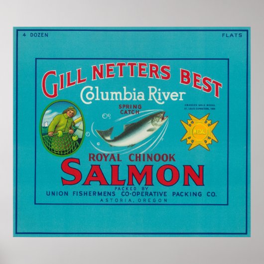 Astoria, OregonGill Netters BestAstoria, OF Poster (Voorkant)