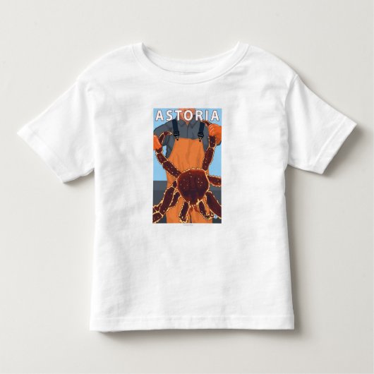 Astoria, OregonKing Crab Kinder Shirts (Voorkant)