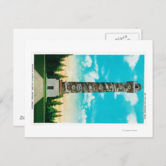 Astoria Pioneer ColumnAstoria, OF Briefkaart (Voorkant / Achterkant)