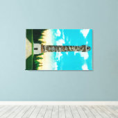 Astoria Pioneer ColumnAstoria, OF Canvas Afdruk (Insitu (Houten vloer))