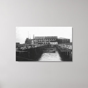 Astoria, uitzicht Oregon of Fisherman's Packing Canvas Afdruk
