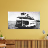 Astoria, Uitzicht van de veerboot Megler Canvas Afdruk (Insitu (Woonkamer))
