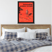 Astounding - 1955.10_Pulp Art Canvas Afdruk (Insitu (Slaapkamer))
