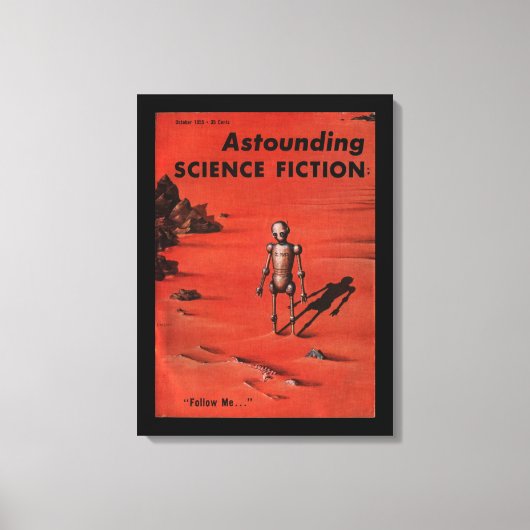 Astounding - 1955.10_Pulp Art Canvas Afdruk (Voorkant)