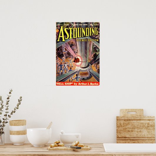  Astounding Science Fiction Futuristic Tech Poster (Keuken)
