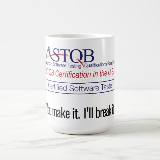 ASTQB Certified Software Tester U maakt het Mok (Center)