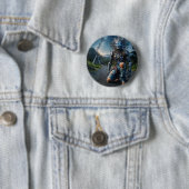 Astral Blue Jeans Warrior Ronde Button 5,7 Cm (In situ)
