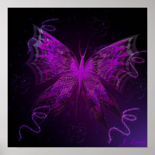 Astral Butterfly Poster (Voorkant)