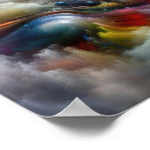 Astral Dance - Abstracte vrouw - Surreal Art Poster (Hoek)