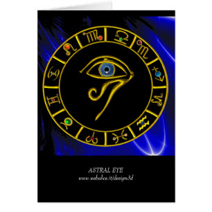 ASTRAL HORUS OOG, BLAUWE TALISMAN Astrologie Chart