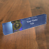 ASTRAL HORUS OYE, BLUE TALISMAN Astrology Chart Naambordje (Zijkant)