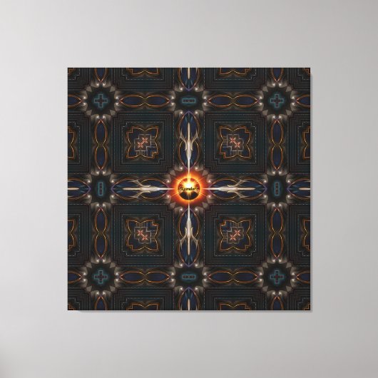 Astral Imperial Fractal Art Compositie Canvas Afdruk (Voorkant)