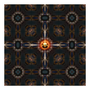 Astral Imperial Fractal Art Compositie Foto Afdruk