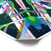 Astral Kinetic Collage Kaleidoscope Poster (Coin)