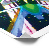Astral Kinetic Collage Kaleidoscope Poster (Coin)