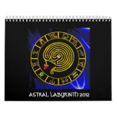 ASTRAL LABYRINTH GOLD ZODIAC CHART Astrologie Kalender (Hoes)