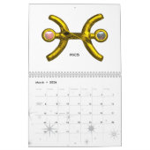 ASTRAL LABYRINTH GOLD ZODIAC CHART Astrologie Kalender (Mar 2026)