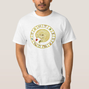 ASTRAL LABYRINTH GOLD ZODIAC CHART Astrologie T-shirt