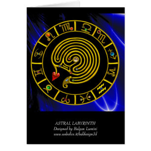 ASTRAL LABYRINTH GOUD ZODIAC TEKEN Astrologie