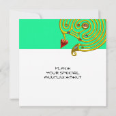 ASTRAL LABYRINTH, wit groen, blauw rood Kaart (Achterkant)