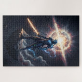 Astral Samurai Cosmic Warrior Puzzle Legpuzzel (Horizontaal)