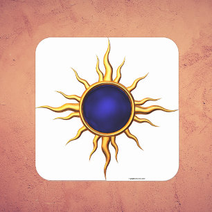 Astral Star: Sapphire Sun Vierkante Sticker
