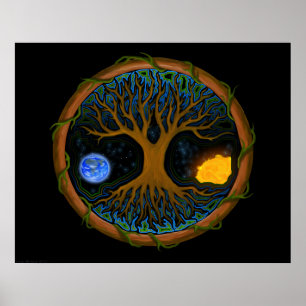 Astrale levensboom poster