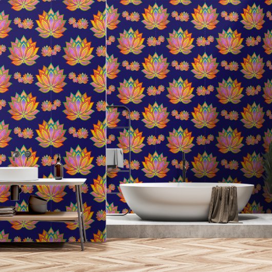 Astrale Lotusdromen Behang (Badkamer)
