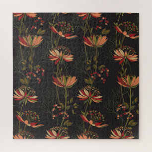 Astrantiabloemen: bloemenweefsel. legpuzzel