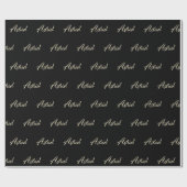 Astrid or blanc Handwriting papier cadeau (Plat)