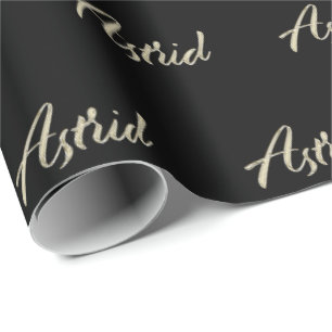 Astrid or blanc Handwriting papier cadeau