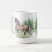 Astrid Watercolor IJslands Paard Koffiemok (Voorkant links)