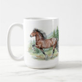 Astrid Watercolor IJslands Paard Koffiemok (Links)