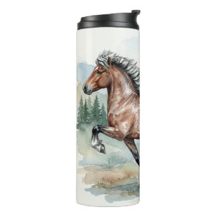 Astrid Watercolor IJslands Paard Thermosbeker