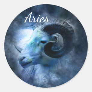 Astrit Astrologie Trekker van de ringdierentuin Ronde Sticker