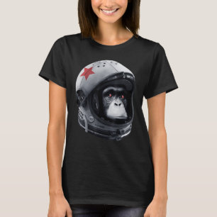 Astro Chimp Astronaut Space Galaxy Helmet Monkey C T-shirt