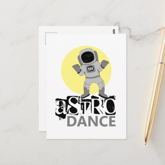 Astro Dance, Astronaut Briefkaart (Voorkant / Achterkant in situ)