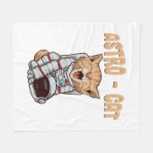 Astro Kat Fleece Deken (Voorkant (Horizontaal))