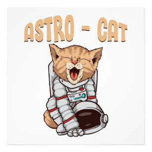 Astro Kat Foto Afdruk