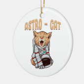 Astro Kat Keramisch Ornament (Links)