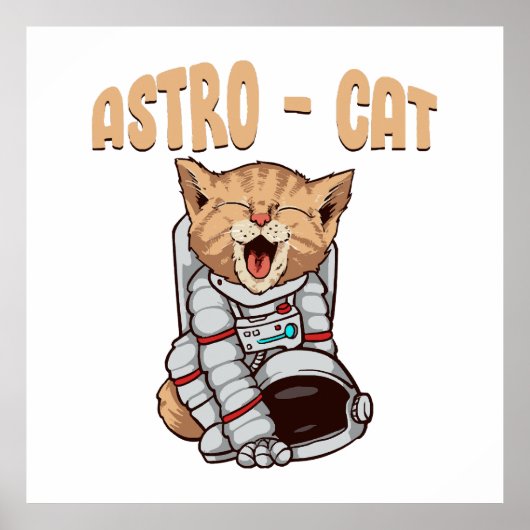 Astro Kat Poster (Voorkant)