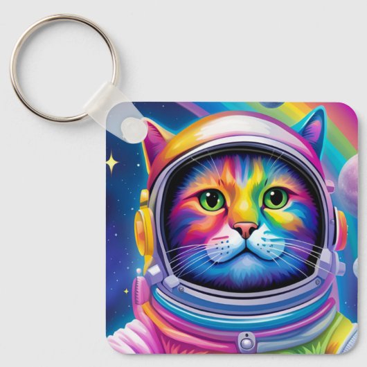 Astro-kat Sleutelhanger (Voorkant)
