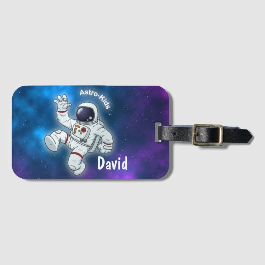 Astro Kinder Bagagelabel (Voorkant (horizontaal))